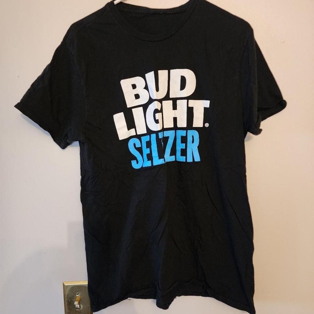 Budweiser bud light Men's Black T-shirt small
